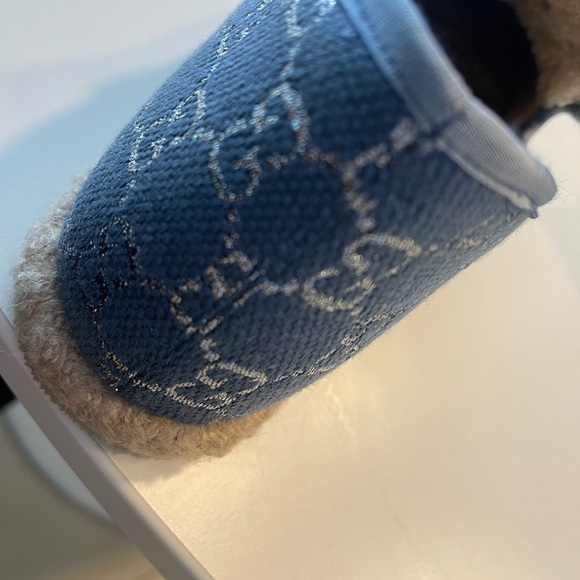 NEW Gucci Women’s “Light Blue”  Wool Loafer with Horsebit Size 40 (US 10) - Picture 6 of 10